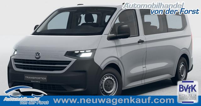 Volkswagen T7 Transporter KOMBI - "Basis" (9AE, 7B3, 0I2, QL5) LIEFERUNG KOSTENLOS 2.0 TDI 110PS + LANGER RADSTAND, 1-Zonen-Klimaautomatik, Parksensoren hinten, Privacy-Glas, 70l-Tank, Radio 13" Wireless App-Connect, Tempomat, Digitales Cockpit, Keyless Start, Schiebetüre rechts