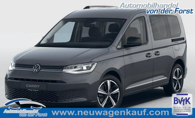 Volkswagen Caddy - "Style" LIEFERUNG KOSTENLOS! 1.5 TSI 115PS DSG/AUTOMATIK, Pure-Grey, 17" Alu/Ganzjahresreifen, Winterpaket, ACC-Tempomat, Toter-Winkel, ParkAssist, Parksensoren vo/hi, Rückfahrkamera, Radio Ready2Discover 10" + Wireless AppConnect, Climatronic, Abgedunkelte Scheiben, M-Lederlenkrad