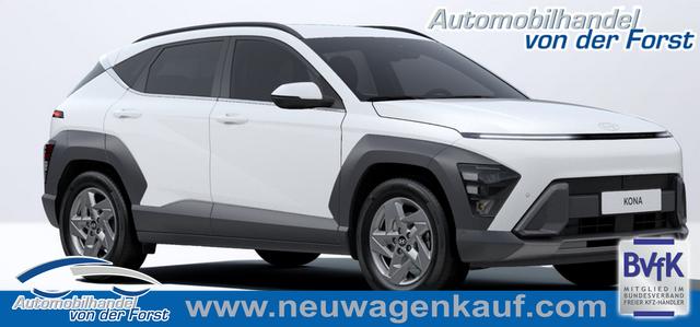 Hyundai KONA (NEUES MODELL) - "Smart" LIEFERUNG KOSTENLOS! 1.6 T-GDI 170PS 7DCT (AUTOMATIK) 4x2, 5J. Garantie, 17" Alu, NAVI 12,3", Winterpaket, 2-Zonen-Climatronic, Parksensoren vorn/hinten, Rückfahrkamera, BI-LED-Scheinwerfer, Smart Key, Alarm, ACC Tempomat, Lederlenkrad