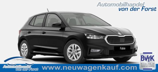 Skoda Fabia - "Sondermodell 130 Jahre" (1) LIEFERUNG KOSTENLOS! 1.0 TSI 116PS DSG/AUTOMATIK, Schwarz-METALLIC, 15" ALU, LED-Scheinwerfer, M-Lederlenkrad, Nebelscheinwerfer, Parksensoren hinten, Rückfahrkamera, Sitzheizung, Tempomat, Klimaanlage, Infotainment 8"+Wireless SmartLink, Fußmatten, Mittelarmlehne vorne