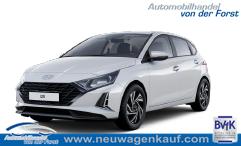Hyundai i20 5-Türer (NEUES MODELL) - "Comfort" LIEFERUNG KOSTENLOS! 1.2i 79PS, Sonderfarbe ATLAS-WHITE, DESIGN-PACK: 16" ALUFELGEN + LED, 5 Jahre Garantie, NAVIGATION 10,25", Klima, Parksensoren hinten, Rückfahrkamera, Alarm, Lederlenkrad, Tempomat, Armlehne vorne, Reserverad, 4x elektr. Fensterheber, Fernlicht-Assistent