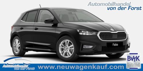 Skoda Fabia - "Sondermodell 130 Jahre PREMIUM" (1) LIEFERUNG KOSTENLOS! 1.0 TSI 116PS DSG/AUTOMATIK, Allwetterreifen, Schwarz-Met,, 16" ALU, SunSet, Parksensoren vo/hi, Kamera, Kessy, Alarm, Toter-Winkel, Virtual Cockpit 10", LED-Scheinwerfer, M-Lederlenkrad beheizt, NSW Sitzheizung, Tempomat, Climatronic, Infotainment 8"+Sma