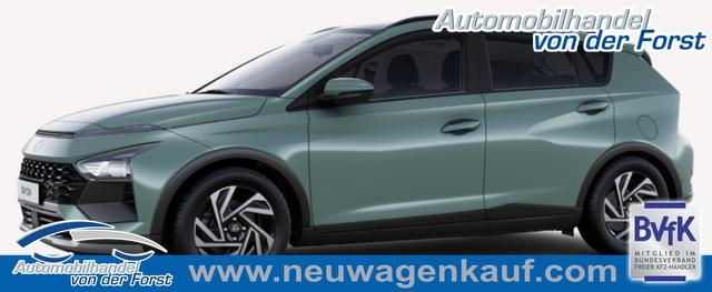 Hyundai BAYON - (auf Wunsch KOSTENLOSE LIEFERUNG) 1.0 T-GDI 100PS AUTOMATIK, Winter-Paket, NAVIGATION, Lederlenkrad, Klimaanlage, 16" Alufelgen, Tempomat, Alarmanlage, Parksensoren hinten, Rückfahrkamera