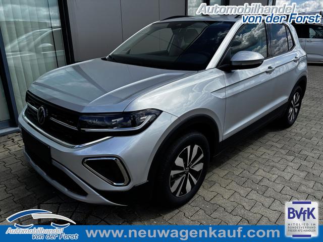 Volkswagen T-Cross - "Life" 1.0 TSI 115PS DSG/AUTOMATIK, Silber-Metallic, Parksensoren v/h, Rückfahrkamera, Privacy-Glas, Sitzheizung, Climatronic, IQ LIGHT MATRIX-LED, Radio Ready2Discover+Wireless App-Connect, 16" Alu, KEYLESS, Lendenwirbelstütze, M-Lederlenkrad, Dachreling