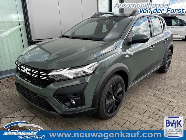 Dacia Sandero Stepway - "Expression" 1.0 ECO-G100 LPG-GASANLAGE/BENZIN, Safari-Grün Metallic, MEDIA NAVIGATION 8", Klimaanlage, Parksensoren hinten, Tempomat, Dachreling, Lederlenkrad, 4x elektr. Fensterheber, Armlehne, Spiegel elektr. einstell-/beheizbar, ZV mit Fernbedienung