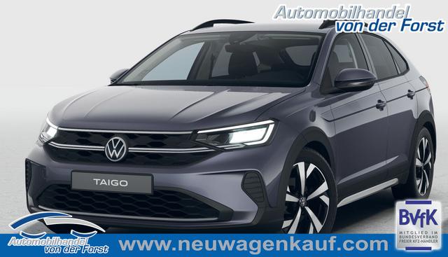 Volkswagen Taigo - "Life" 1.5 TSI 150PS DSG/AUTOMATIK, Rauch-Grau-Metallic, 17" Alu Aberdeen, MATRIX-LED, Sitzheizung, Climatronic, Parksensoren vorn/hinten, Rückfahrkamera, Radio Ready2Discover + Wireless App-Connect, Keyless Access, Licht-/Sicht, Privacy-Glas, M-Lederlenkrad