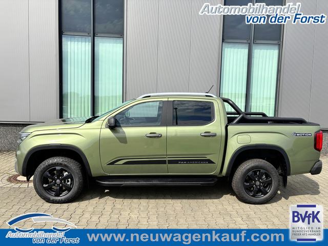 Volkswagen Amarok - "PanAmericana" LIEFERUNG KOSTENLOS! 3.0 TDI V6 241PS AUTOMATIK, 5J GARANTIE, DIVERSE Metallic, STANDHEIZUNG, AHK, HOHLRAUMKONSER., M-Lederlenkrad beheizt, ACC, 18" Alu, Lederpolster, Sitzheizung, Climatronic, IQ Light MATRIX, Privacy-Glas, Parksensoren vo/hi, Kamera, Navigation, Soundsystem