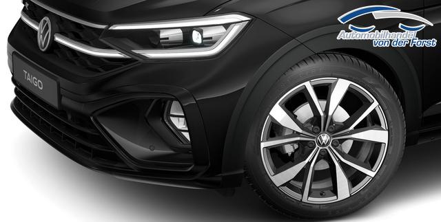 Volkswagen Taigo "R-Line LIMITED" LIEFERUNG KOSTENLOS & PREISGARANTIE* 1.0 TSI 115PS DSG/AUTOMATIK inkl. 18" Alu Misano, Metallic, LED-MATRIX-Scheinwerfer IQ LIGHT, Keyless, Sicht-Paket, Rückfahrkamera, Parksensoren vo/hi, Abgedunkelte Scheiben, Radio Ready2Discover + App-Connect, Klima, Sportsitze, M-Lederlenkrad 