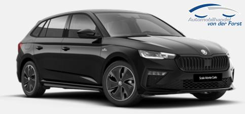 Skoda Scala "Monte Carlo" (1) LIEFERUNG KOSTENLOS! Angebot f. Menschen mit Behinderung ab 50 %! 1.5 TSI 150PS DSG/AUTOMATIK, Panoramadach, 17"Alu, Climatronic, MATRIX-LED, Kessy, Verlängerte Heckscheibe, SunSet, Parksensoren vorn/hinten, Rückfahrkamera, Tempomat, Winter-Paket, Sport-M-Lederlenkrad behei 