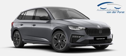 Skoda Scala "Monte Carlo" (1) LIEFERUNG KOSTENLOS! Angebot f. Menschen mit Behinderung ab 50 %! 1.5 TSI 150PS DSG/AUTOMATIK, Panoramadach, 17"Alu, Climatronic, MATRIX-LED, Kessy, Verlängerte Heckscheibe, SunSet, Parksensoren vorn/hinten, Rückfahrkamera, Tempomat, Winter-Paket, Sport-M-Lederlenkrad behei 
