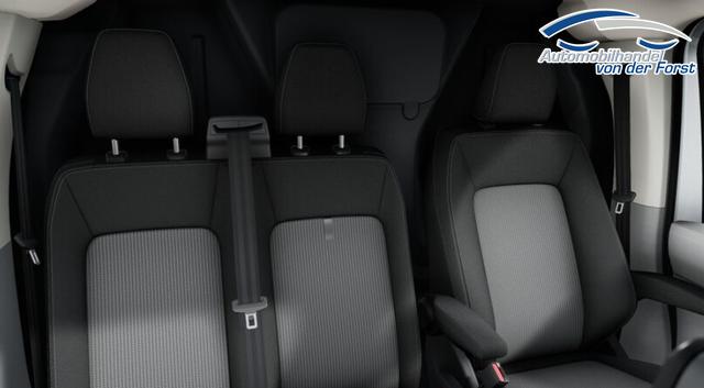 Volkswagen T7 Kastenwagen T7 Transporter Kastenwagen LIEFERUNG KOSTENLOS & PREISGARANTIE* 2.0 TDI 150PS AUTOMATIK, SCHWARZ-MET, HECKFLÜGELTÜREN, 2-Zonen-Klimautomatik, M-Lederlenkrad, Anhängerkupplung, Parksensoren vorn/hinten, Rückfahrkamera, Frontscheibe beheizbar, Ganzjahresreifen, Sitzpaket 46 (inkl. Sitzheizung), Reserverad, 70 Liter 