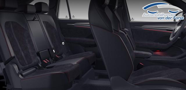 Skoda Kodiaq "RS" (1) LIEFERUNG KOSTENLOS! Angebot f. Menschen mit Behinderung 100%! 2.0 TSI 265PS DSG 4x4, Metallic/Stahl-Grau, 20"Alu, DCC, Beheizte Frontscheibe, Elektr. Heckklappe, Navi 13", CANTON, MATRIX-LED, HEAD-UP, Kessy, Alarm, Parksensoren, Panorama-Kamera, Sitzheizung vo/hi 