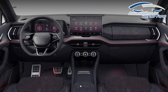 Skoda Kodiaq "RS" (1) LIEFERUNG KOSTENLOS! Angebot f. Menschen mit Behinderung 100%! 2.0 TSI 265PS DSG 4x4, Metallic/Stahl-Grau, 20"Alu, DCC, Beheizte Frontscheibe, Elektr. Heckklappe, Navi 13", CANTON, MATRIX-LED, HEAD-UP, Kessy, Alarm, Parksensoren, Panorama-Kamera, Sitzheizung vo/hi 