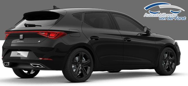 Seat Leon "FR BLACK+" LIEFERUNG KOSTENLOS! 1.5 TSI 150PS, 5J GARANTIE, 18" Alu schwarz, Winterpaket, Alarm, 3-Zonen-Climatronic, Abgedunkelte Scheiben, Park Assistent, Rückfahrkamera, Parksensoren vorn/hinten, Sportsitze, NAVIGATION 12,9", Adaptiver Tempomat, TOTER-WINKEL, MATRIX-LED-SCHEINWERFER 