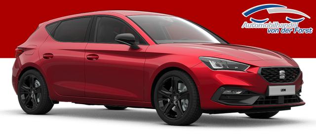 Seat Leon "FR BLACK+" LIEFERUNG KOSTENLOS! 1.5 TSI 150PS, 5J GARANTIE, 18" Alu schwarz, Winterpaket, Alarm, 3-Zonen-Climatronic, Abgedunkelte Scheiben, Park Assistent, Rückfahrkamera, Parksensoren vorn/hinten, Sportsitze, NAVIGATION 12,9", Adaptiver Tempomat, TOTER-WINKEL, MATRIX-LED-SCHEINWERFER 