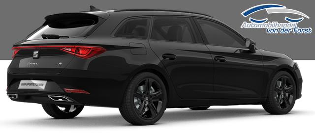 Seat Leon Sportstourer "FR BLACK+" LIEFERUNG KOSTENLOS! 2.0 TDI 150PS DSG, 5J Garantie, 18" Alu schwarz Winterpaket, Alarm, 3-Zonen-Climatronic, Abgedunkelte Scheiben, Park Assistent, Rückfahrkamera, Parksensoren vorn/hinten, Sportsitze, NAVIGATION 12,9", ACC, TOTER-WINKEL, MATRIX-LED-SCHEINWERFER 