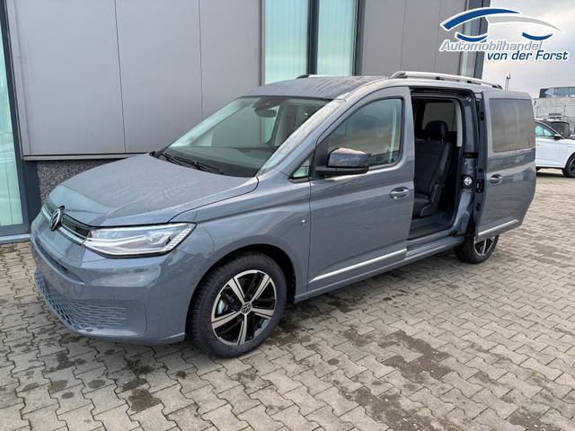Volkswagen Caddy "Style" LIEFERUNG KOSTENLOS! MAXI 7-SITZER 1.5 TSI 115PS DSG/AUTOMATIK, PURE-GREY, 17" Alu/Ganzjahresreifen, Winterpaket, ACC-Tempomat, Toter-Winkel, ParkAssist, Parksensoren vo/hi, Rückfahrkamera, Radio Ready2Discover 10" + Wireless AppConnect, Climatronic, Abgedunkelte Scheiben 