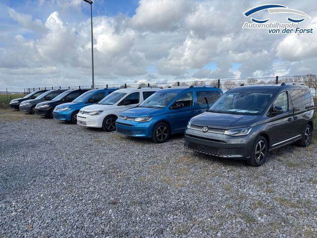 Volkswagen Caddy Maxi "Trend" (NEUES MODELL) PREISGARANTIE & KOSTENLOSE LIEFERUNG 1.5 TSI 115PS DSG/AUTOMATIK (MAXI, 7-SITZER, LANGER RADSTAND), ACC, 2-Zonen-Climatronic, Parksensoren vorn/hinten, Radio 12,9" + Wireless AppConnect, M-Lederlenkrad, Digital Cockpit, Schiebet&uuml;ren links/rechts 