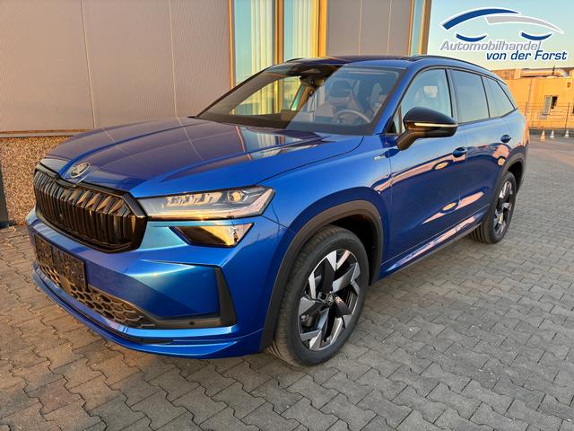 Skoda Kodiaq "Sportline" (1) LIEFERUNG KOSTENLOS Angebot f. Menschen mit Behinderung 100%! 1.5 TSI 150PS DSG, 19" Alu, NAVI 13", MATRIX-LED-Scheinwerfer, KESSY, Alarm, Parksensoren vorn/hinten, Rückfahrkamera, Tempomat, Elektr. Heckklappe + Elektr. Fahrersitz, Sitzheizung, 3-Zonen-Climatronic 