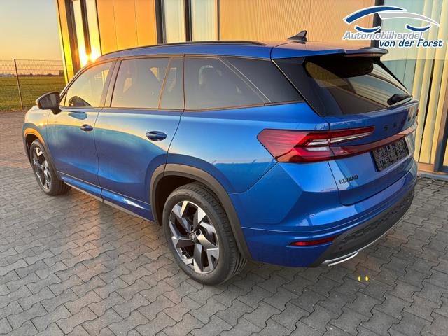 Skoda Kodiaq "Sportline" (1) LIEFERUNG KOSTENLOS Angebot f. Menschen mit Behinderung 100%! 1.5 TSI 150PS DSG, 19" Alu, NAVI 13", MATRIX-LED-Scheinwerfer, KESSY, Alarm, Parksensoren vorn/hinten, Rückfahrkamera, Tempomat, Elektr. Heckklappe + Elektr. Fahrersitz, Sitzheizung, 3-Zonen-Climatronic 