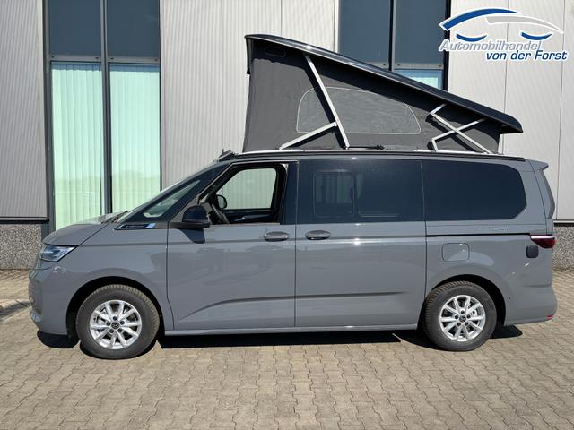 Volkswagen T7 California (1344) "Beach CAMPER" 5J GARANTIE (NEUES MODELL) LIEFERUNG KOSTENLOS 2.0 TDI 150PS DSG (AUTOMATIK), MINI-K&Uuml;CHE, Privacy-Glas, Aufstelldach, Parksensoren vorne/hinten, R&uuml;ckfahrkamera, Klimaanlage Climatic, M-Lederlenkrad, ACC Tempomat, Digital Cockpit Pro, Schiebet&uuml;re links/rechts mit Zuziehhilfe 