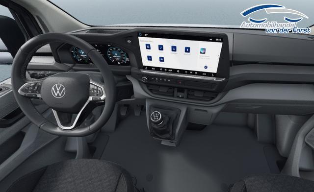 Volkswagen T7 Kombi "Basis" (9AE, 7B3, 0I2, QL5) LIEFERUNG KOSTENLOS & PREISGARANTIE 2.0 TDI 150PS, 1-Zonen-Klimaautomatik, Parksensoren hinten, Privacy-Glas, 70l-Tank, Radio 13" + Wireless App-Connect, Tempomat, Digitales Cockpit, Keyless Start, Schiebetüre rechts 