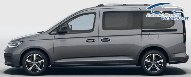 Volkswagen Caddy "Style" LIEFERUNG KOSTENLOS! MAXI 7-SITZER 1.5 TSI 115PS DSG/AUTOMATIK, GRAU-MET., 17" Alu/Ganzjahresreifen, Winterpaket, ACC-Tempomat, Toter-Winkel, ParkAssist, Parksensoren vo/hi, Rückfahrkamera, Radio Ready2Discover 10" + Wireless AppConnect, Climatronic, Abgedunkelte Scheiben 