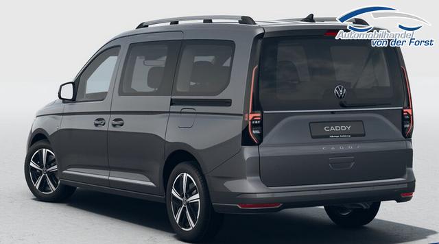 Volkswagen Caddy "Style" LIEFERUNG KOSTENLOS! MAXI 7-SITZER 1.5 TSI 115PS DSG/AUTOMATIK, GRAU-MET., 17" Alu/Ganzjahresreifen, Winterpaket, ACC-Tempomat, Toter-Winkel, ParkAssist, Parksensoren vo/hi, Rückfahrkamera, Radio Ready2Discover 10" + Wireless AppConnect, Climatronic, Abgedunkelte Scheiben 