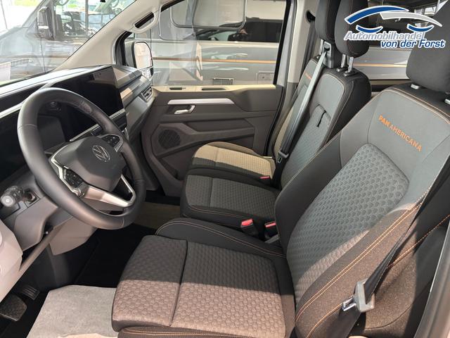 Volkswagen T7 Caravelle "PanAmericana" LIEFERUNG KOSTENLOS & PREISGARANTIE* 2.0 TDI 110PS, 8-Sitzer, 17" Alu, NAVIGATION 13", Sitzheizung, M-Lederlenkrad, LED-Scheinwerfer, 3-Zonen-Climatronic, Parksensoren vorn/hinten, Rückfahrkamera, Privacy-Glas, Tempomat, Digitales Cockpit 