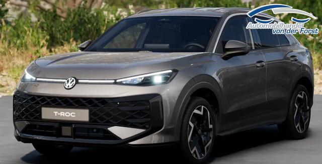 Volkswagen T-Roc (NEUES MODELL) "Life" LIEFERUNG KOSTENLOS & PREISGARANTIE* 1.5 eTSI mild-hybrid 116PS DSG (AUTOMATIK), 16" Alufelgen, ACC Tempomat, Climatronic, Rückfahrkamera, Parksensoren vorne/hinten, Radio 12,9" + Wireless App-Connect, Toter-Winkel-Warner, M-Lederlenkrad, Armlehne vorn, LED-Scheinwerfer, Dachreling 