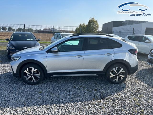 Volkswagen Taigo "Life" 1.5 TSI 150PS DSG/AUTOMATIK, Silber-Metallic, 17" Alu Aberdeen, MATRIX-LED, Sitzheizung, Climatronic, Parksensoren vorn/hinten, Rückfahrkamera, Radio Ready2Discover + Wireless App-Connect, Keyless Access, Licht-/Sicht, Privacy-Glas, M-Lederlenkrad 