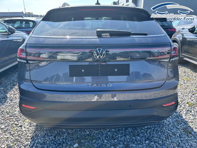 Volkswagen Taigo "Life" 1.5 TSI 150PS DSG/AUTOMATIK, Rauch-Grau-Metallic, 17" Alu Aberdeen, MATRIX-LED, Sitzheizung, Climatronic, Parksensoren vorn/hinten, Rückfahrkamera, Radio Ready2Discover + Wireless App-Connect, Keyless Access, Licht-/Sicht, Privacy-Glas, M-Lederlenkrad 