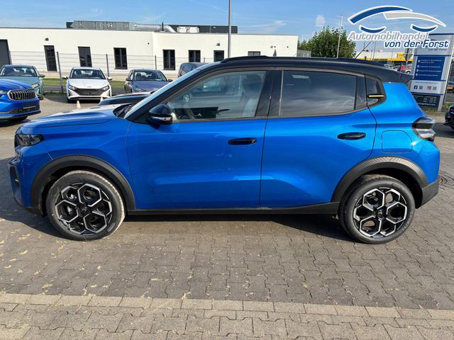 Citroën C3 NEUES MODELL "MAX" Turbo 100PS, Blau-Metallic, Winterpaket, 17" Alufelgen, Parksensoren hinten, Rückfahrkamera, Klimautomatik, Privacy-Glas, Dachreling, Navigation, Head-up-Display, Außenspiegel elektr. einstell-/beheiz-/anklappbar, ZV mit Fernbedienung 