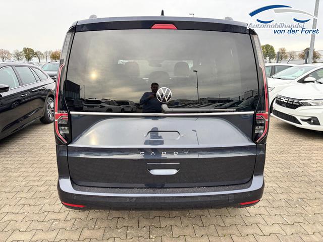 Volkswagen Caddy "Style" LIEFERUNG KOSTENLOS! 1.5 TSI 115PS DSG/AUTOMATIK, Blue-Metallic, 17" Alu/Ganzjahresreifen, Winterpaket, ACC-Tempomat, Toter-Winkel, ParkAssist, Parksensoren vo/hi, Rückfahrkamera, Radio Ready2Discover 10" + Wireless AppConnect, Climatronic, Abgedunkelte Scheiben, M-Lederlenk 