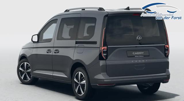 Volkswagen Caddy "Style" LIEFERUNG KOSTENLOS! 1.5 TSI 115PS DSG/AUTOMATIK, PURE-GREY, 17" Alu/Ganzjahresreifen, Winterpaket, ACC-Tempomat, Toter-Winkel, ParkAssist, Parksensoren vo/hi, Rückfahrkamera, Radio Ready2Discover 10" + Wireless AppConnect, Climatronic, Abgedunkelte Scheiben, M-Lederlenkrad 