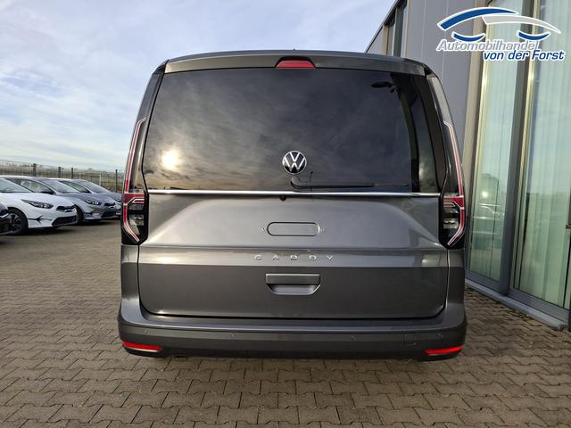 Volkswagen Caddy "Style" LIEFERUNG KOSTENLOS! MAXI 7-SITZER 1.5 TSI 115PS DSG/AUTOMATIK, INDIUM-GRAU, 17" Alu/Ganzjahresreifen, Winterpaket, ACC-Tempomat, Toter-Winkel, ParkAssist, Parksensoren vo/hi, Rückfahrkamera, Radio Ready2Discover 10" + Wireless AppConnect, Climatronic, Abgedunkelte Scheiben 