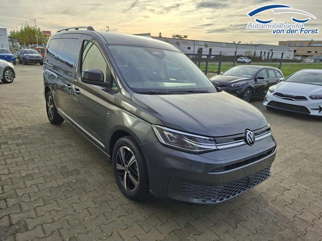 Volkswagen Caddy "Style" LIEFERUNG KOSTENLOS! MAXI 7-SITZER 1.5 TSI 115PS DSG/AUTOMATIK, INDIUM-GRAU, 17" Alu/Ganzjahresreifen, Winterpaket, ACC-Tempomat, Toter-Winkel, ParkAssist, Parksensoren vo/hi, Rückfahrkamera, Radio Ready2Discover 10" + Wireless AppConnect, Climatronic, Abgedunkelte Scheiben 