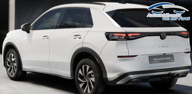 Volkswagen T-Roc (NEUES MODELL) "Life" LIEFERUNG KOSTENLOS & PREISGARANTIE* 1.5 eTSI 116PS DSG (AUTOMATIK), Pure-White, ANHÄNGERKUPPLUNG, WINTER-PAKET, PRIVACY, 16" Alu, ACC, Climatronic, Rückfahrkamera, Parksensoren vorne/hinten, Radio 12,9" + Wireless App-Connect, Toter-Winkel-Warner, M-Lederlenkrad, LED-Scheinwerfer 