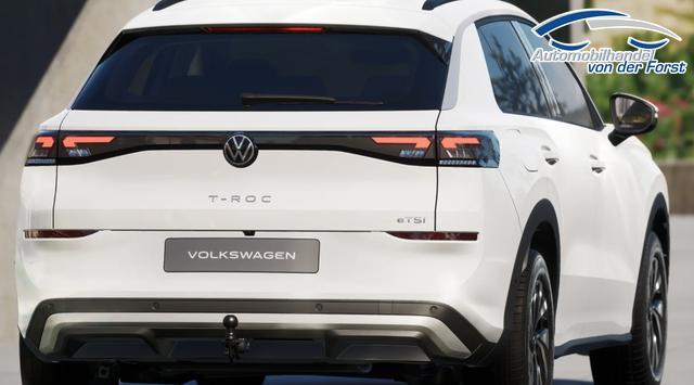 Volkswagen T-Roc (NEUES MODELL) "Life" LIEFERUNG KOSTENLOS & PREISGARANTIE* 1.5 eTSI 116PS DSG (AUTOMATIK), Pure-White, ANHÄNGERKUPPLUNG, WINTER-PAKET, PRIVACY, 16" Alu, ACC, Climatronic, Rückfahrkamera, Parksensoren vorne/hinten, Radio 12,9" + Wireless App-Connect, Toter-Winkel-Warner, M-Lederlenkrad, LED-Scheinwerfer 