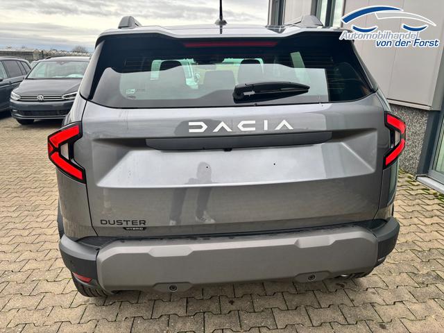 Dacia Duster "Expression" LIEFERUNG KOSTENLOS! 1.6 HYBRID 140 AUTOMATIK (Benzin/Elektro), 17" Alufelgen "TERGAN", Klimaanlage, Rückfahrkamera, Parksensoren hinten, LED-Scheinwerfer, Radio Media 10" + Smartphone-Spiegelung, Armlehne, Dachreling, Tempomat, Verkehrszeichenerkennung, Spurassistent 