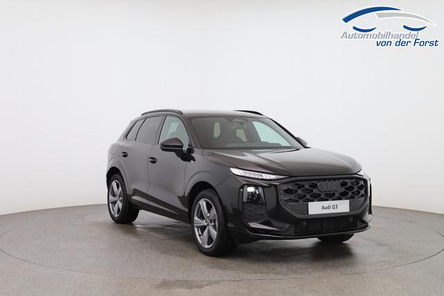 Audi Q3 "Basis" INKL. LIEFERUNG KOSTENLOS & PREISGARANTIE* 2.0 TFSI quattro (Allrad) 204PS S-Tronic (Automatik), 17" Alufelgen, Elektr. Heckklappe, MMI Navigation plus, Sitzheizung, 3-Zonen-Klimaautomatik, Parksensoren vorn/hinten, M-Lederlenkrad, Tempomat, Dachreling, Virtual Cockpit 
