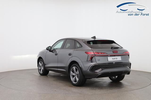 Audi Q3 Sportback "Basis" INKL. LIEFERUNG KOSTENLOS & PREISGARANTIE* 2.0 TFSI quattro (Allrad) 204PS S-Tronic (Automatik), 17" Alufelgen, Elektr. Heckklappe, MMI Navigation plus, Sitzheizung, 3-Zonen-Klimaautomatik, Parksensoren vorn/hinten, M-Lederlenkrad, Tempomat, Virtual Cockpit 