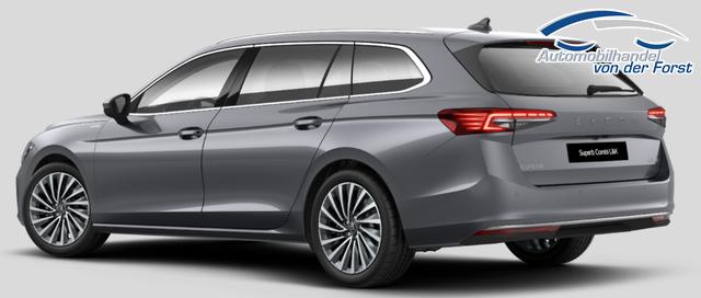 Skoda Superb Combi "L&K" LIEFERUNG KOSTENLOS & PREISGARANTIE* 1.5 TSI iV PLUG-IN-HYBRID 204PS DSG/AUTOMATIK, 5 J. GARANTIE, 18" Alu, MATRIX-LED, CANTON, DCC, Elektr. Heckklappe, KESSY, Alarm, Beheizte Frontscheibe, NAVI 13", Privacy-Glas, Climatronic, PDC vo/hi, Kamera, Sitzheizung vo/hi, Virtual Cockpit, ACC 