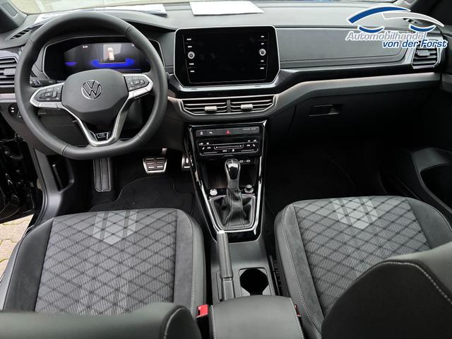 Volkswagen T-Cross "R-Line LIMITED" LIEFERUNG KOSTENLOS & PREISGARANTIE* 1.0 TSI 115PS DSG, 5 JAHRE GARANTIE, CLIMATRONIC, SITZHEIZUNG, Schwarz-Metallic, 18" Alu, MATRIX-LED, Adaptiver Tempomat ACC, Parksensoren, R&uuml;ckfahrkamera, Keyless, Abgedunkelte Scheiben, Radio "Ready2Discover" + App-Connect, M-Lederlenkrad, Side Assist 