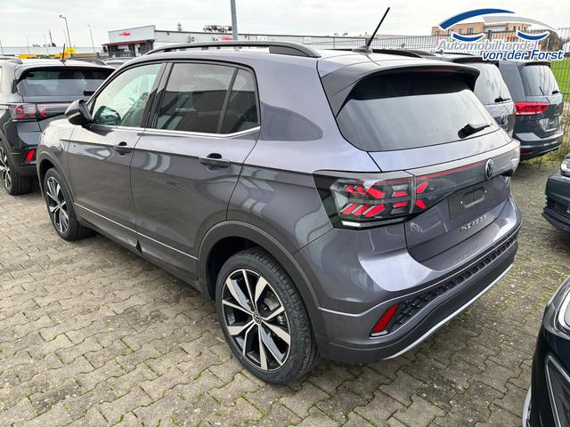 Volkswagen T-Cross "R-Line LIMITED" LIEFERUNG KOSTENLOS & PREISGARANTIE* 1.0 TSI 115PS, 5 JAHRE GARANTIE, CLIMATRONIC, SITZHEIZUNG, Grau Metallic, 18" Alu, MATRIX-LED, Adaptiver Tempomat ACC, Parksensoren, R&uuml;ckfahrkamera, Keyless, Abgedunkelte Scheiben, Radio "Ready2Discover" + App-Connect, M-Lederlenkrad, Side Assist 