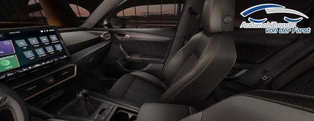 Cupra Leon "CUPRA" LIEFERUNG KOSTENLOS & PREISGARANTIE* 1.5 TSI 150PS 6-Gang, 5 Jahre Garantie, AHK SCHWENKBAR, MATRIX-LED, EDGE-PAKET, WINTER-PAKET, 18" Alufelgen, Voll-LED-Scheinwerfer, 3Z-Climatronic, ACC/Tempomat, Digitales Cockpit, Full Link, Parksensoren v/h, Privacy-Glas, M-Lederlenkrad 