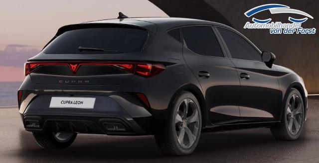 Cupra Leon "CUPRA" LIEFERUNG KOSTENLOS & PREISGARANTIE* 1.5 TSI 150PS 6-Gang, 5 Jahre Garantie, SCHWARZ-METALLIC, AHK SCHWENKBAR, MATRIX-LED, EDGE-PAKET, DYNAMIC-DESIGN, 18" Alufelgen, Voll-LED-Scheinwerfer, 3Z-Climatronic, ACC/Tempomat, Digitales Cockpit, Full Link, Parksensoren v/h, Privacy-Glas 