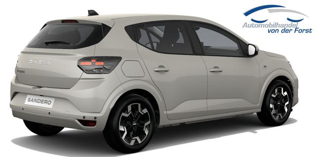 Dacia Sandero "Journey" PREISGARANTIE & LIEFERUNG KOSTENLOS! 1.2 Eco-G 120 LPG/Benzin AUTOMATIK, NEUES MODELL, 3J Garantie, 16" ALU, Klimaautomatik, Lederlenkrad, Parksensoren vorn/hinten, R&uuml;ckfahrkamera, Toter-Winkel, Hands-Free, Tempomat, Multimedia System 10" + Smartphone-Spiegelung, 4x FH elektr, NSW, Armlehne 