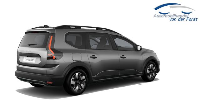 Dacia Jogger "Expression" PREISGARANTIE & LIEFERUNG KOSTENLOS! 1.8 hybrid (Benzin/Elektro)155 AUTOMATIK, 5-SITZPL&Auml;TZE, 3 Jahre Garantie, Klima, Parksensoren hinten, R&uuml;ckfahrkamera, Abgedunkelte Scheiben hinten, Lederlenkrad, Nebelscheinwerfer, Armlehne, Media Display 10 + Smartphone-Spiegelung, Tempomat, Dachreling 