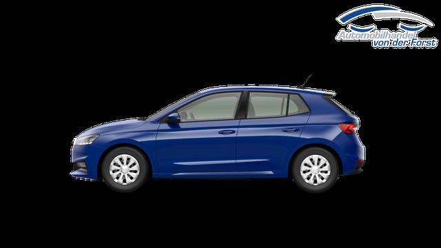 Skoda Fabia "EXTRA" (2) LIEFERUNG KOSTENLOS & PREISGARANTIE* 1.0 80PS, 5 Jahre Garantie, Energy-Blau, Klimaanlage, Parksensoren hinten, Infotainment 8", Virtual Cockpit, LED-Scheinwerfer, Nebelscheinwerfer, Wireless SmartLink (Navi-Funktion &uuml;ber Smartphone), Armlehne vorn, Fu&szlig;matten 